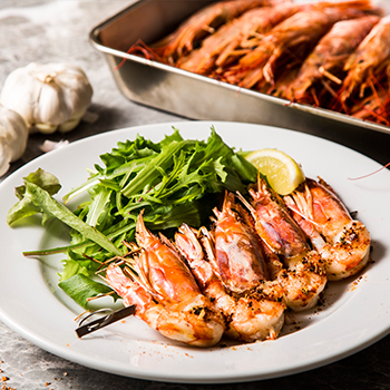 素揚げしたソフトシェルクラブ　オリエンタルソース